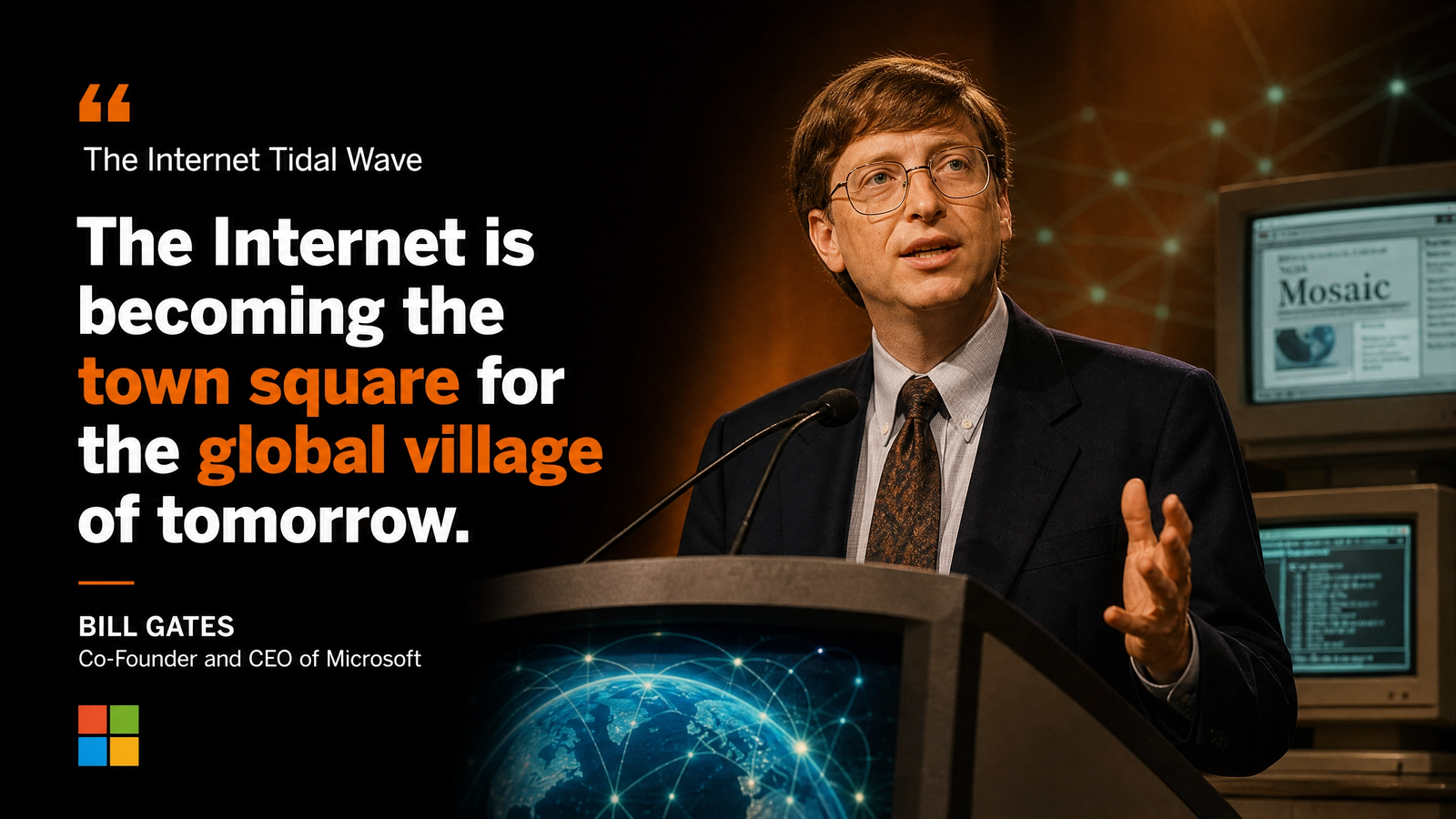 The Internet Tidal Wave delivered by Bill Gates