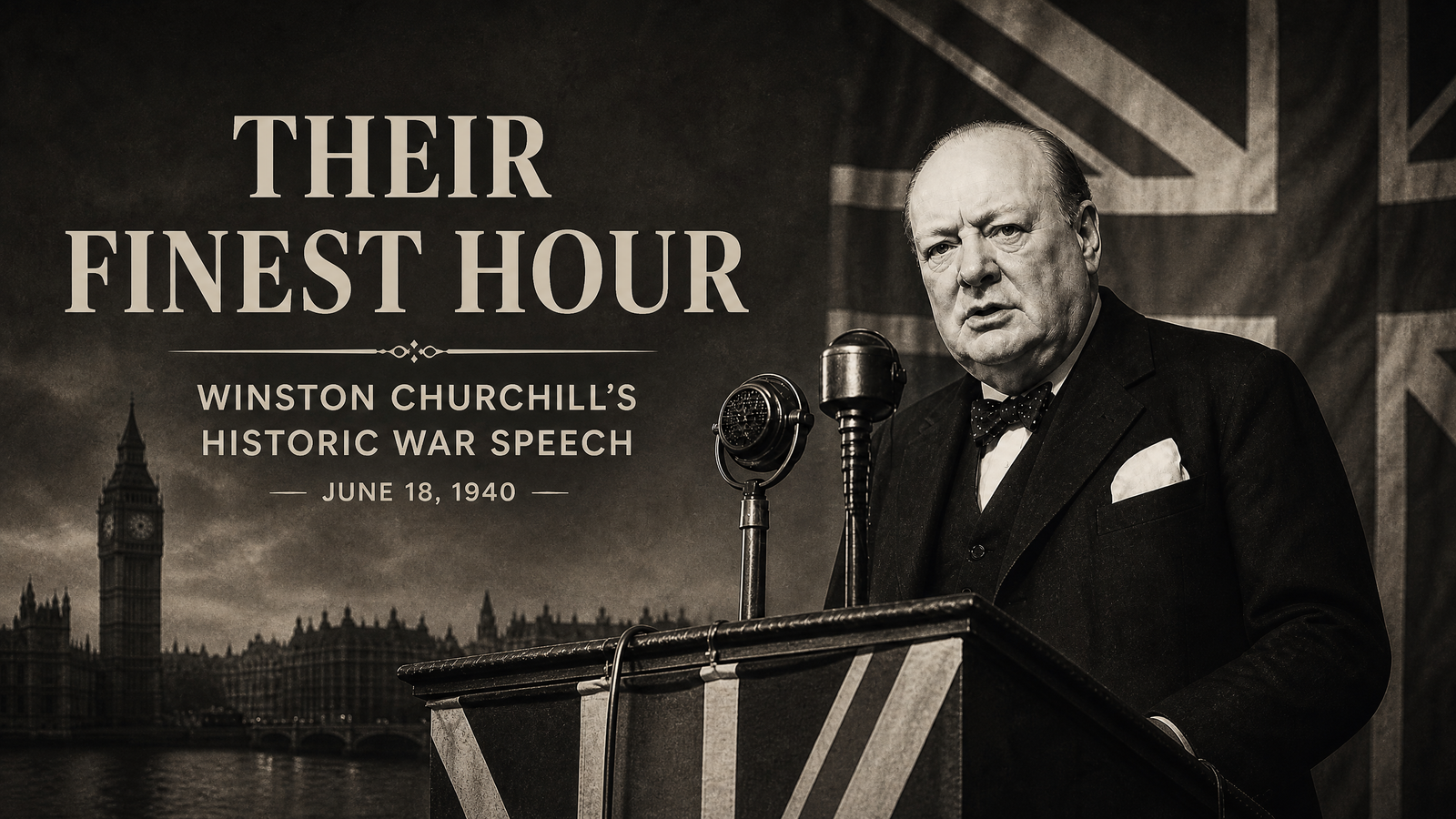 Their Finest Hour delivered by Winston Churchill