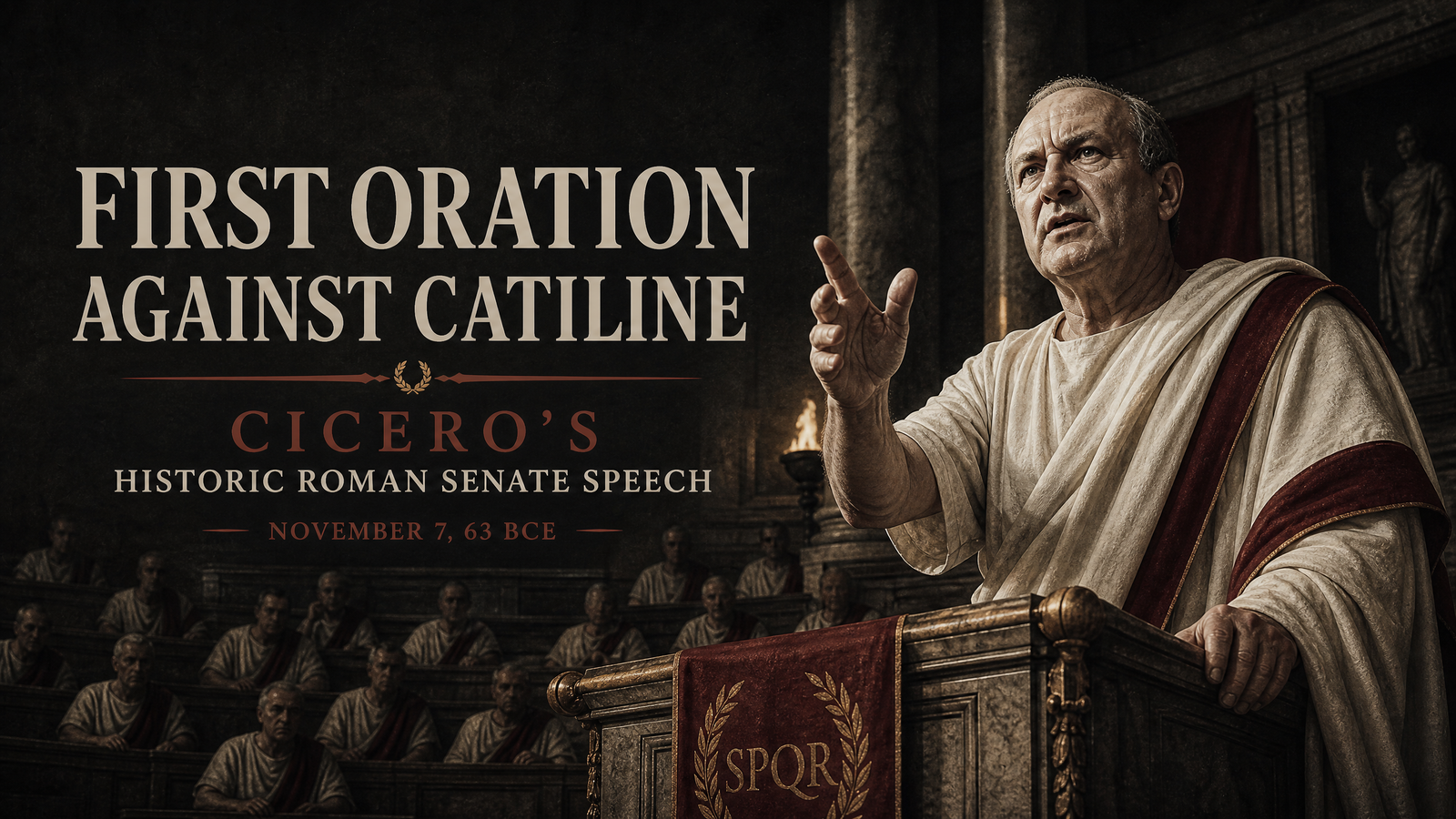 First Oration Against Catiline delivered by Cicero