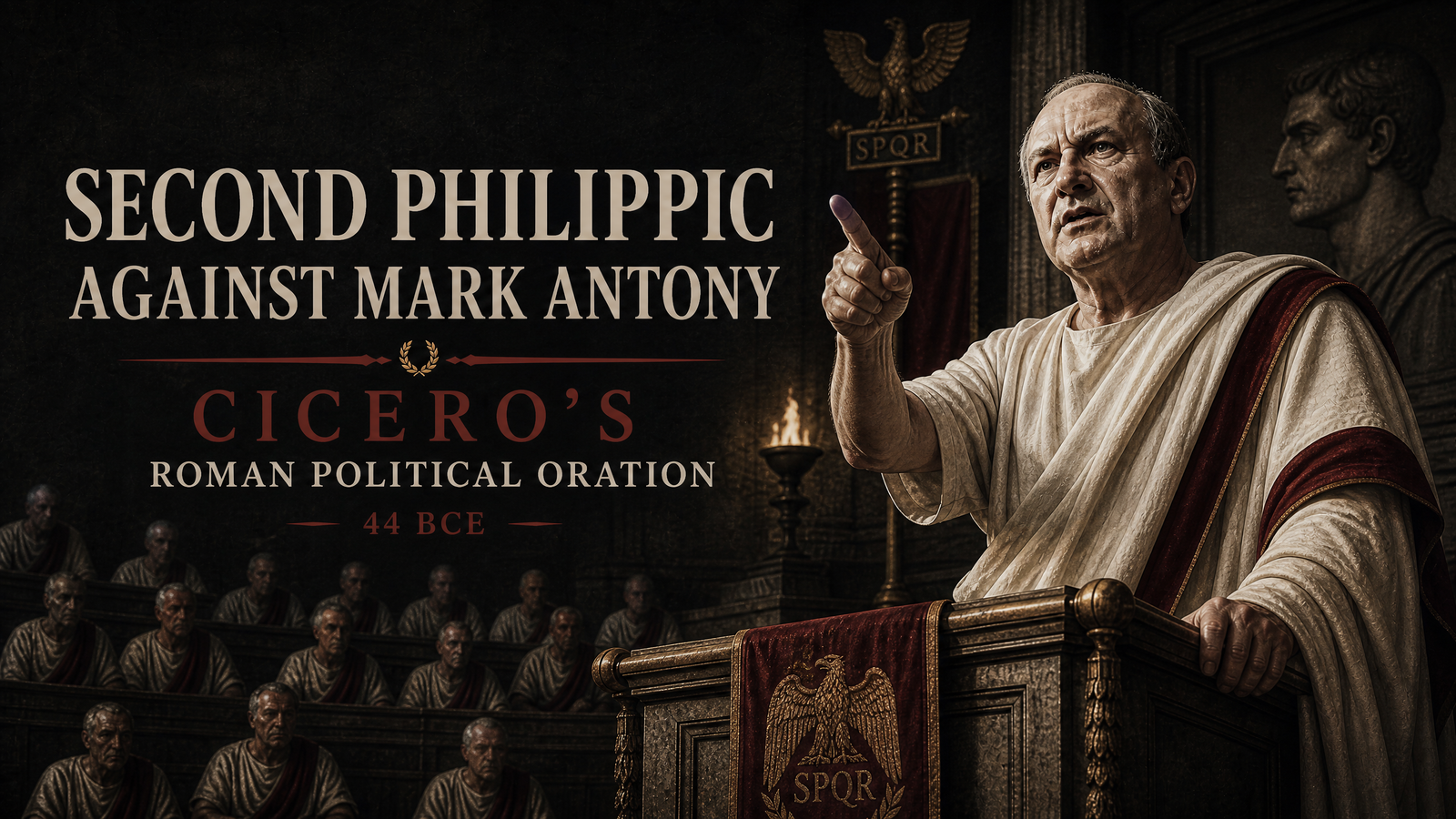 The Second Philippic Against Mark Antony delivered by Cicero