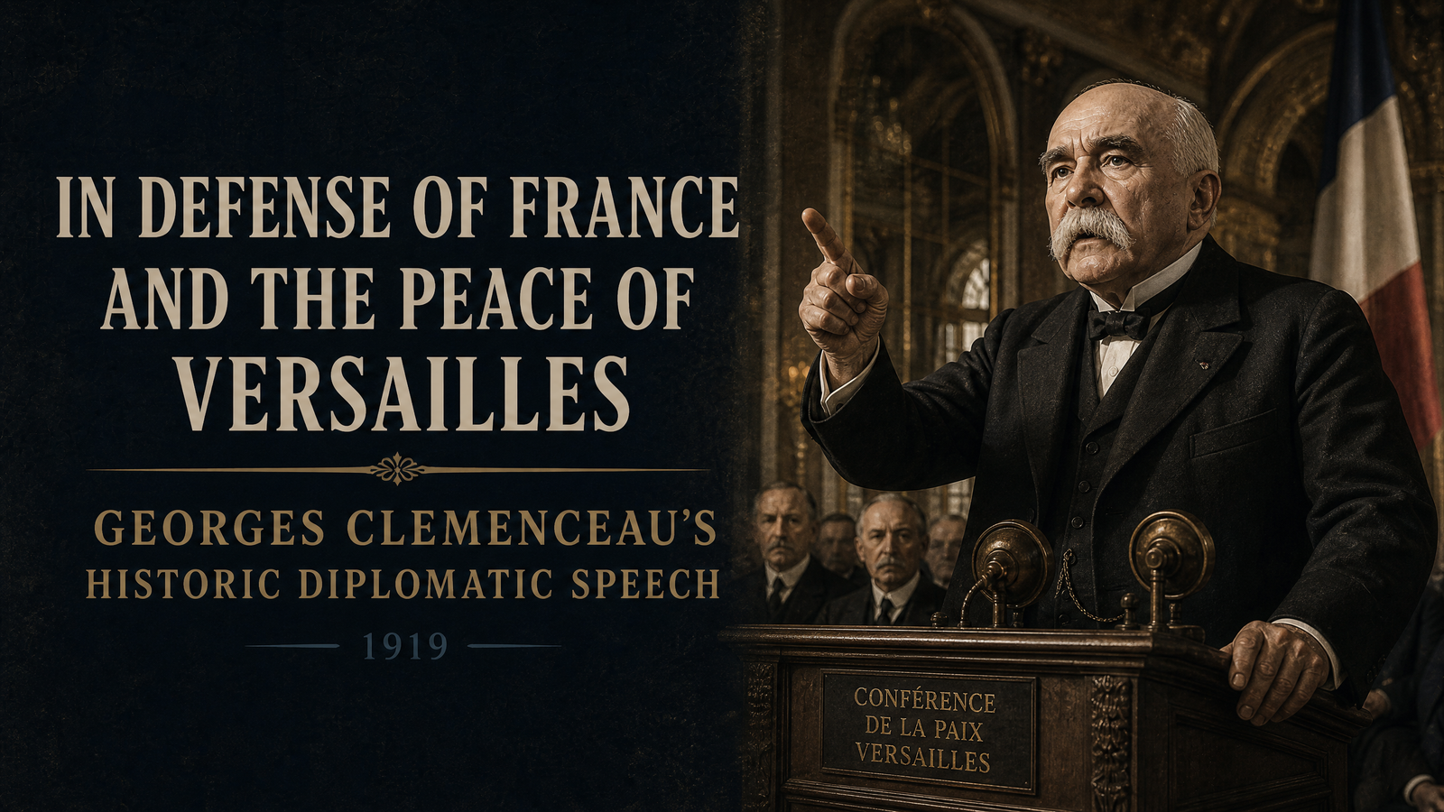 In Defense of France and the Peace of Versailles delivered by Georges Clemenceau