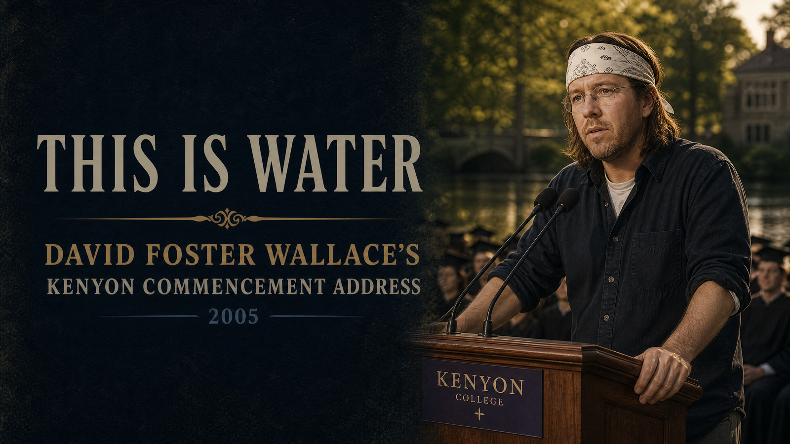This Is Water (Kenyon Commencement) delivered by David Foster Wallace