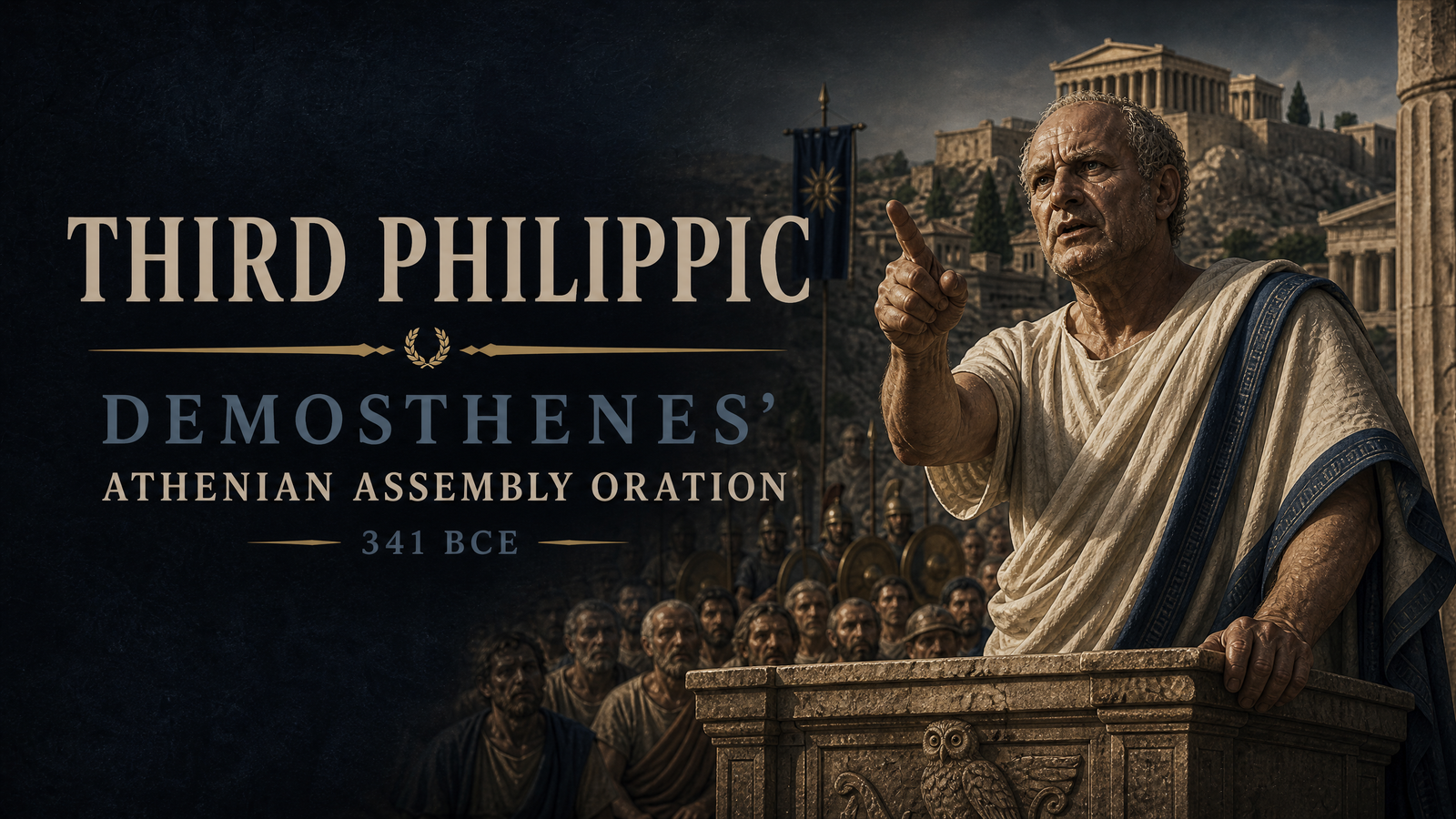 Third Philippic delivered by Demosthenes