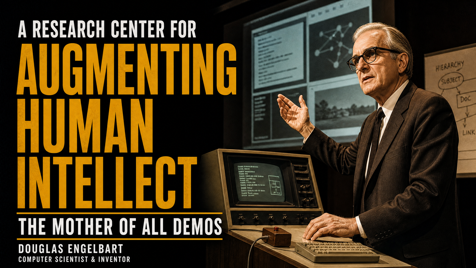 A Research Center for Augmenting Human Intellect ('The Mother of All Demos') delivered by Douglas Engelbart