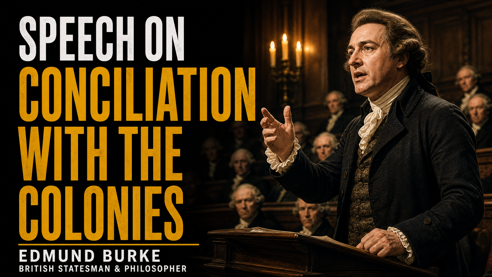 Speech on Conciliation with the Colonies delivered by Edmund Burke