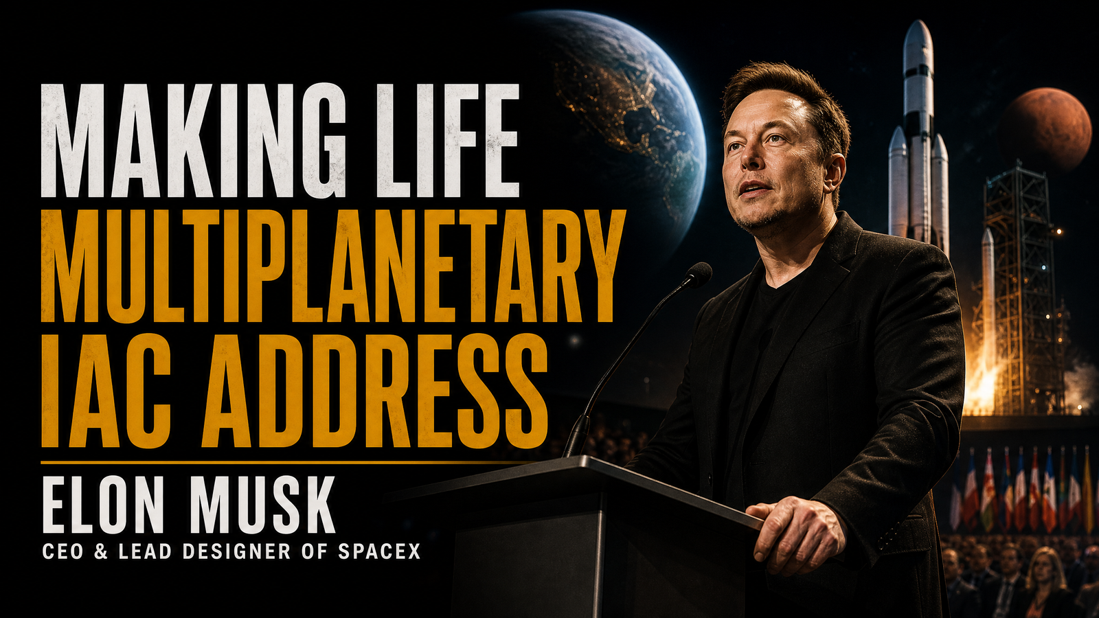 Making Life Multiplanetary (IAC Address) — Elon Musk