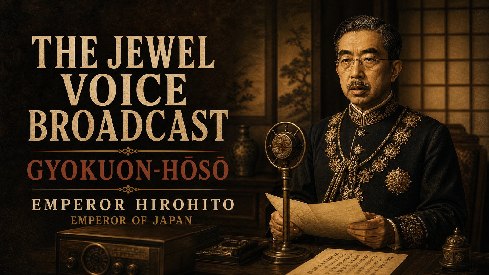 The Jewel Voice Broadcast (Gyokuon-hōsō) delivered by Emperor Hirohito