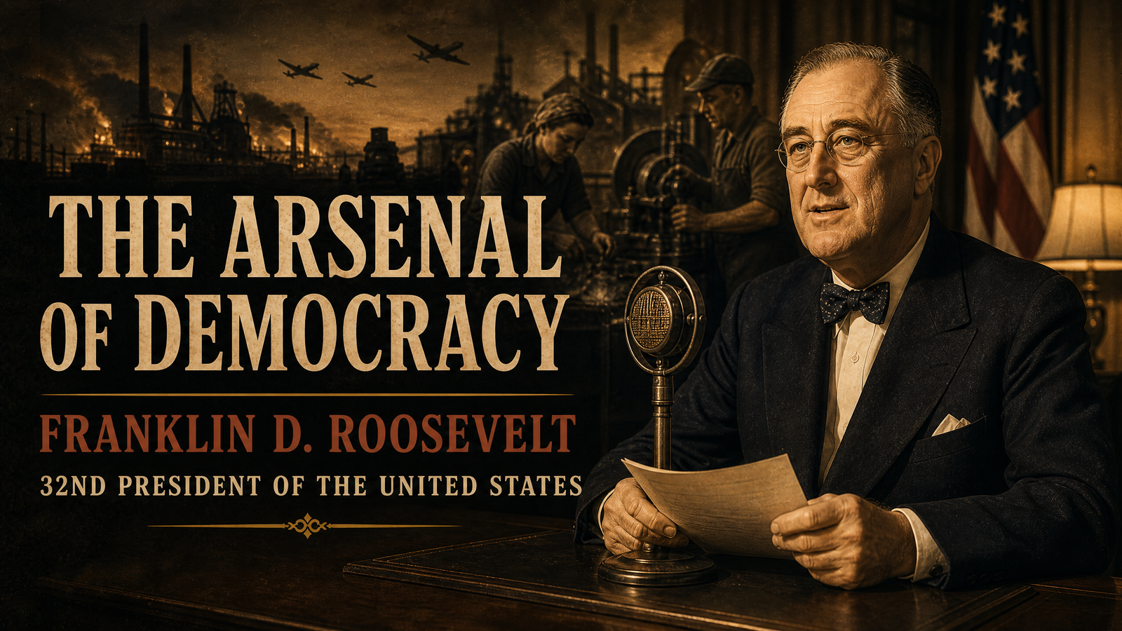 The Arsenal of Democracy delivered by Franklin D. Roosevelt