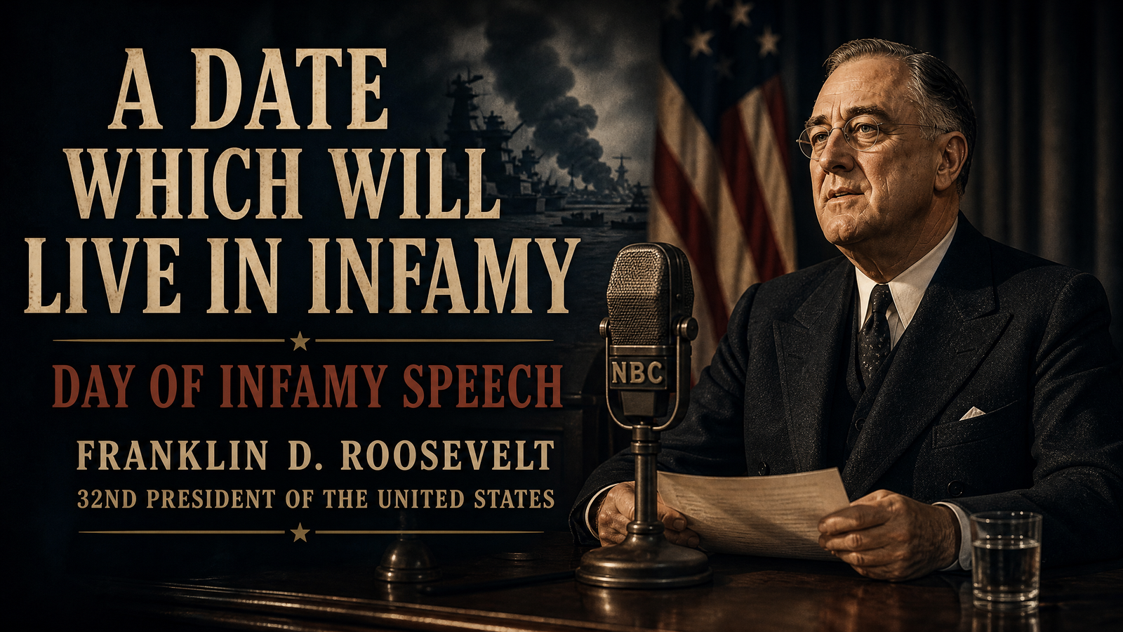 Day of Infamy Speech delivered by Franklin D. Roosevelt