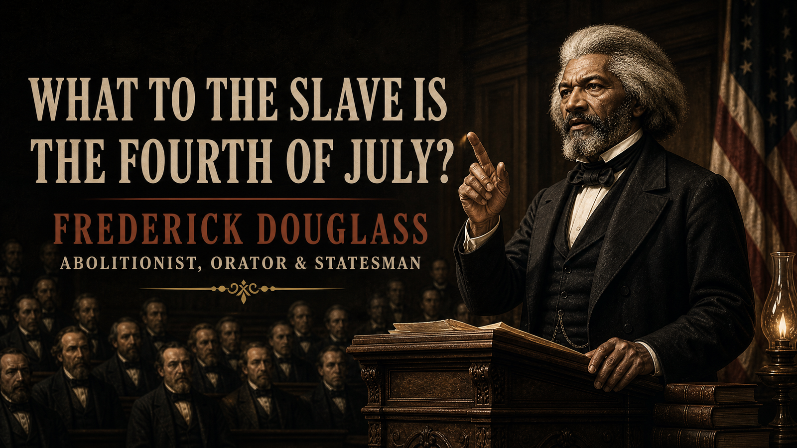 What to the Slave Is the Fourth of July? delivered by Frederick Douglass