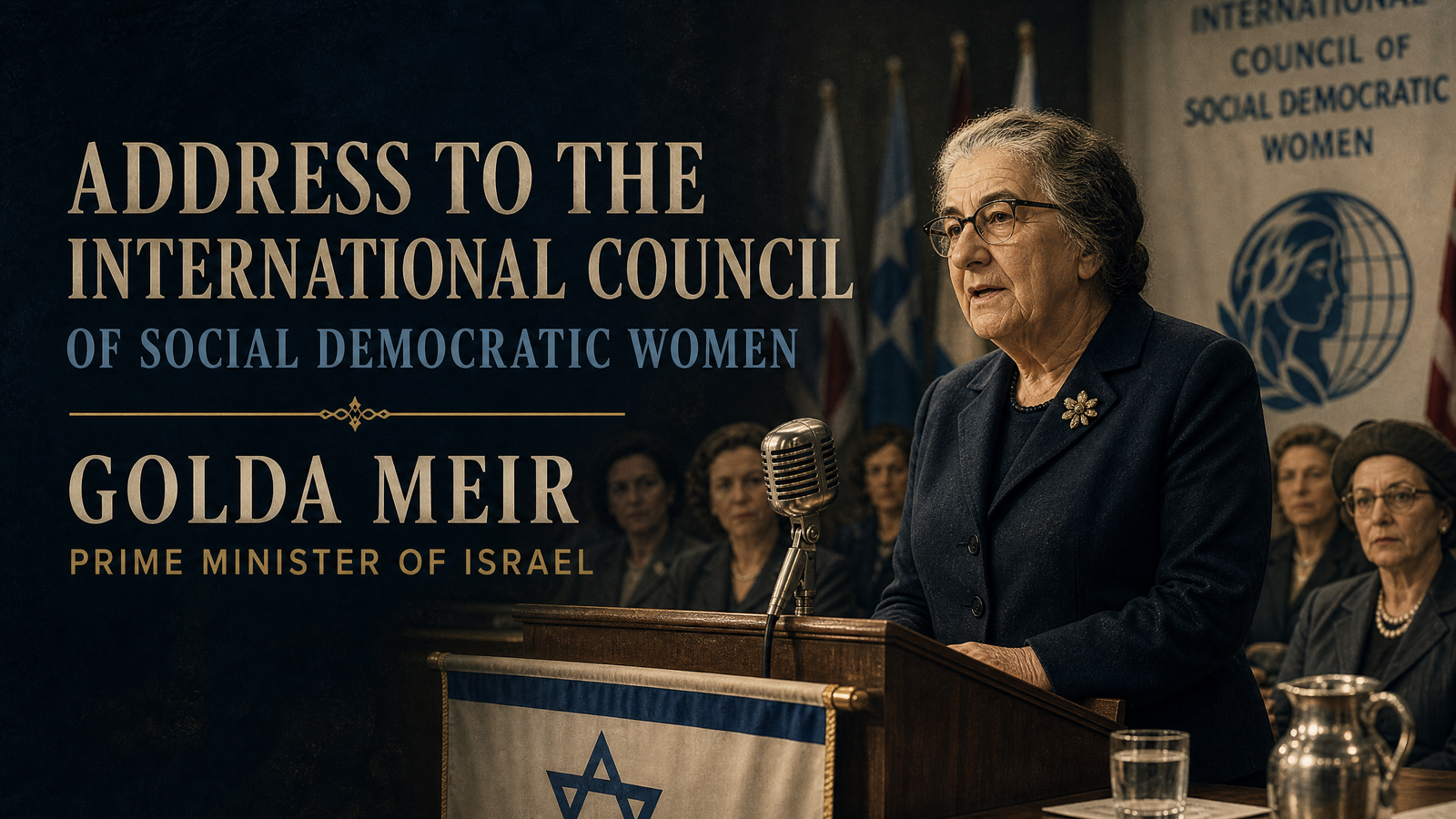 Address to the International Council of Social Democratic Women delivered by Golda Meir