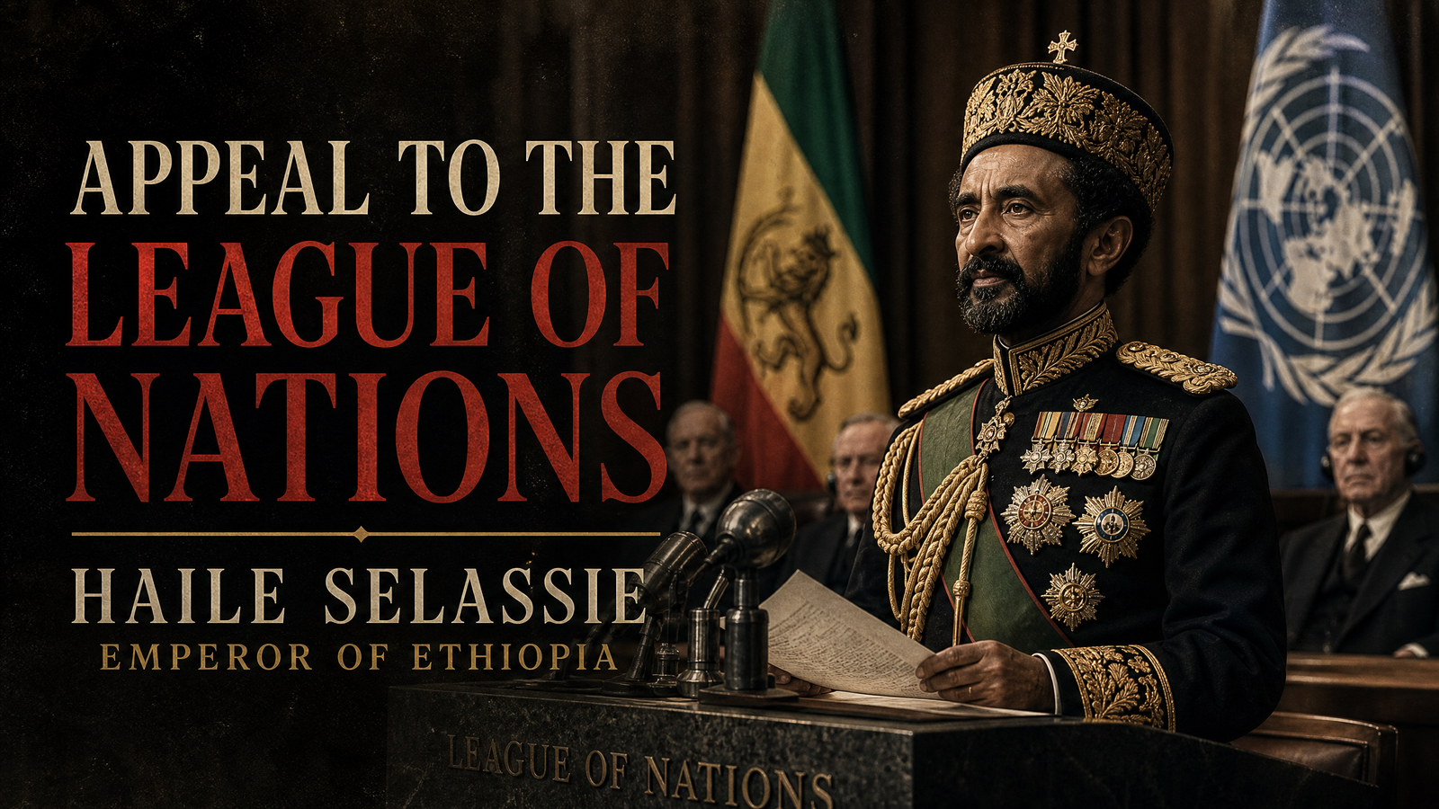 Appeal to the League of Nations delivered by Haile Selassie