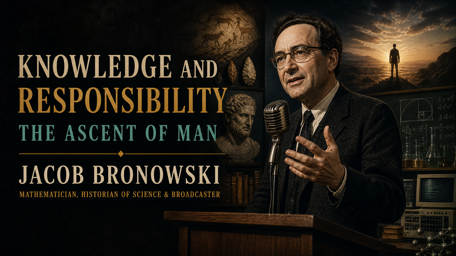 Knowledge and Responsibility (The Ascent of Man) delivered by Jacob Bronowski