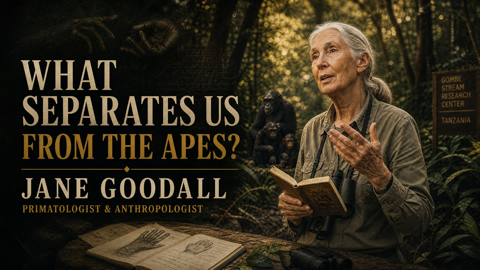 What Separates Us from the Apes? delivered by Jane Goodall