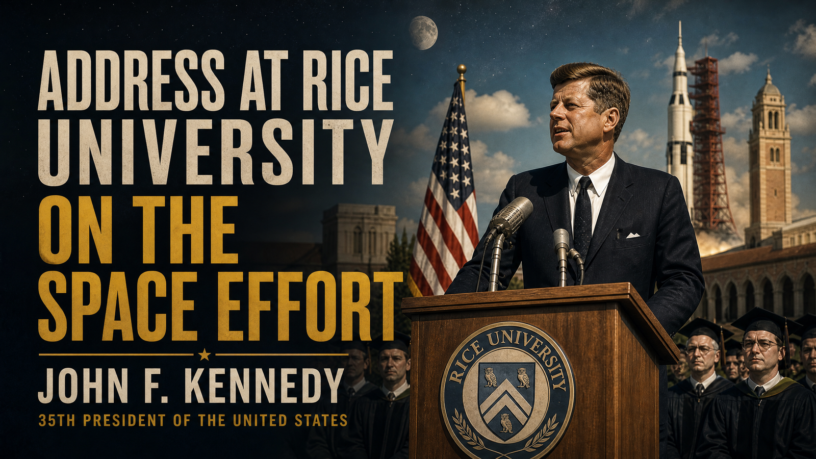 Address at Rice University on the Space Effort delivered by John F. Kennedy