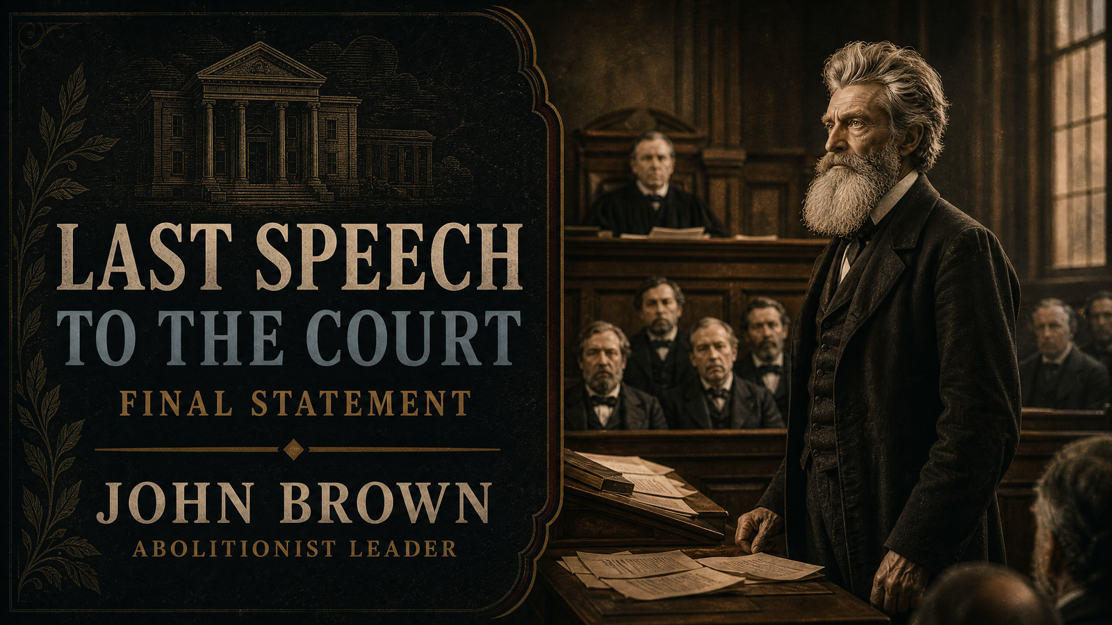Last Speech to the Court delivered by John Brown