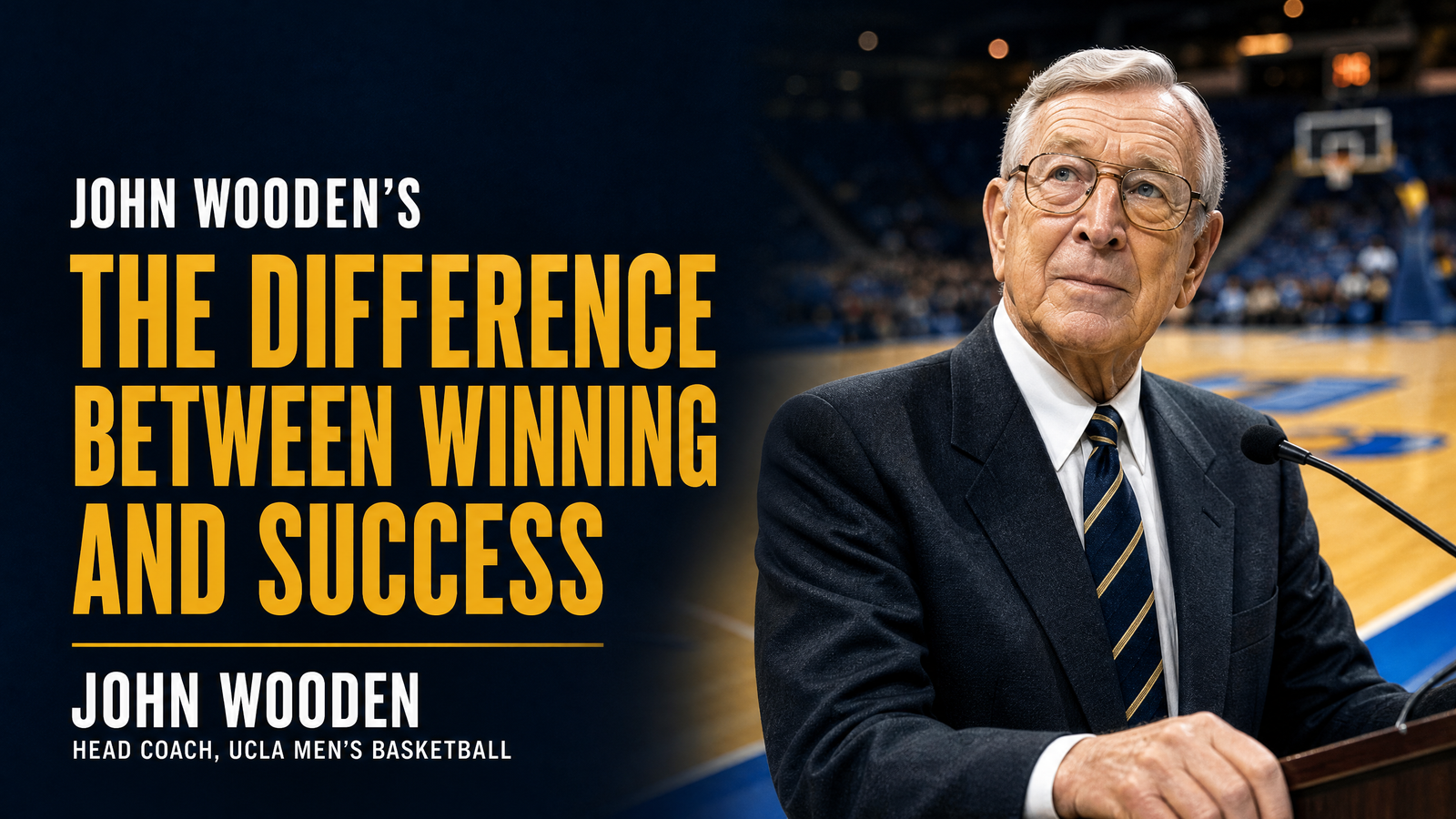 The Difference Between Winning and Success delivered by John Wooden