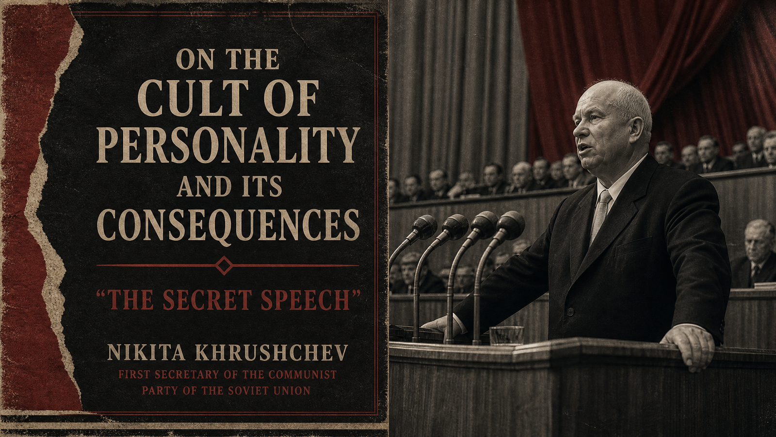 On the Cult of Personality and Its Consequences ('The Secret Speech') delivered by Nikita Khrushchev