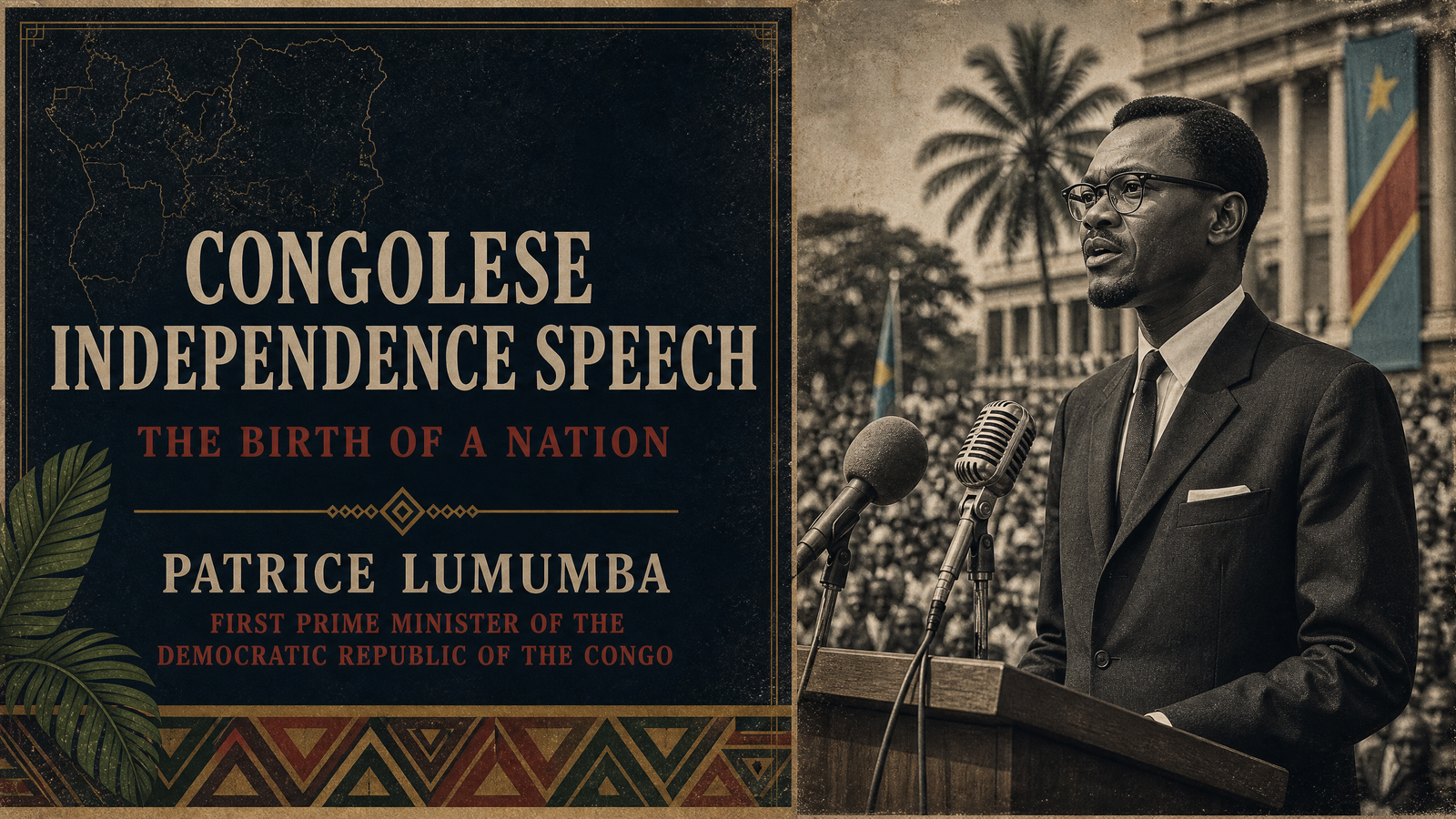 Congolese Independence Speech delivered by Patrice Lumumba