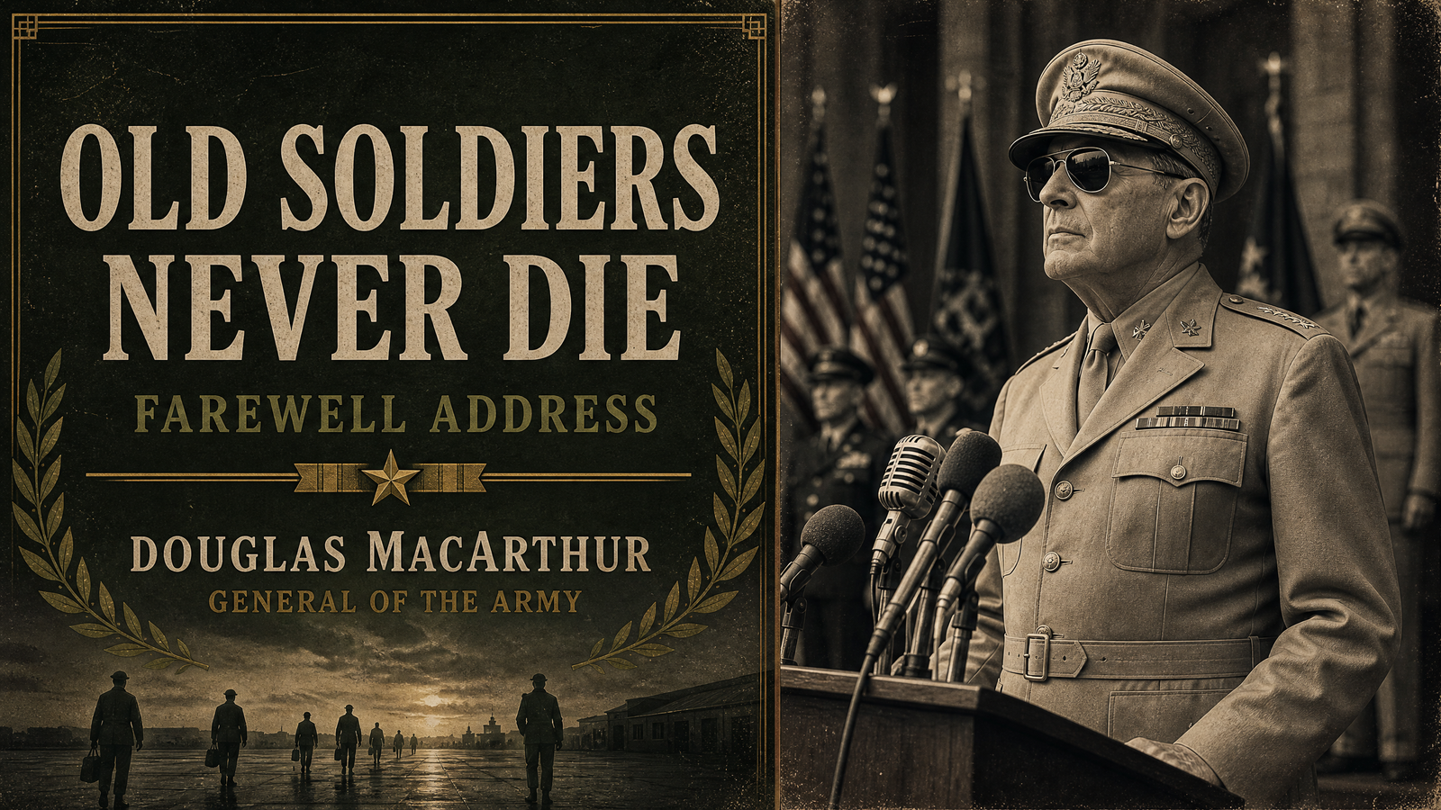 Old Soldiers Never Die delivered by Douglas MacArthur