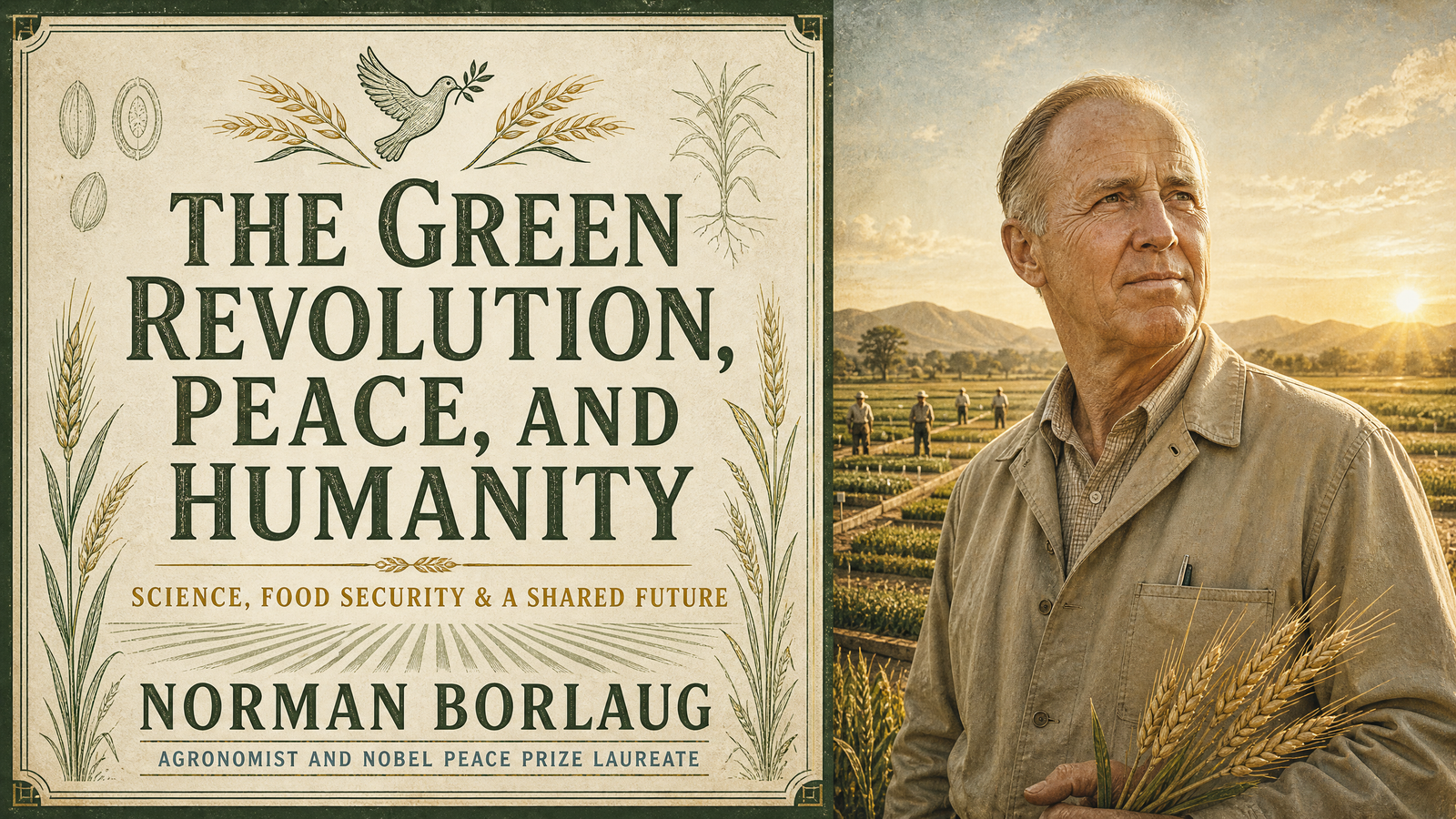 The Green Revolution, Peace, and Humanity (Nobel Lecture) delivered by Norman Borlaug