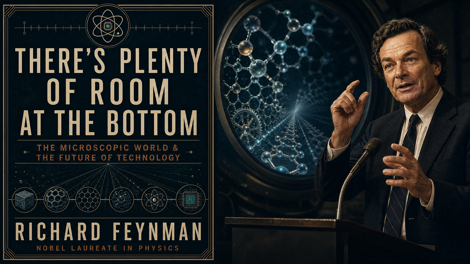 There's Plenty of Room at the Bottom delivered by Richard Feynman