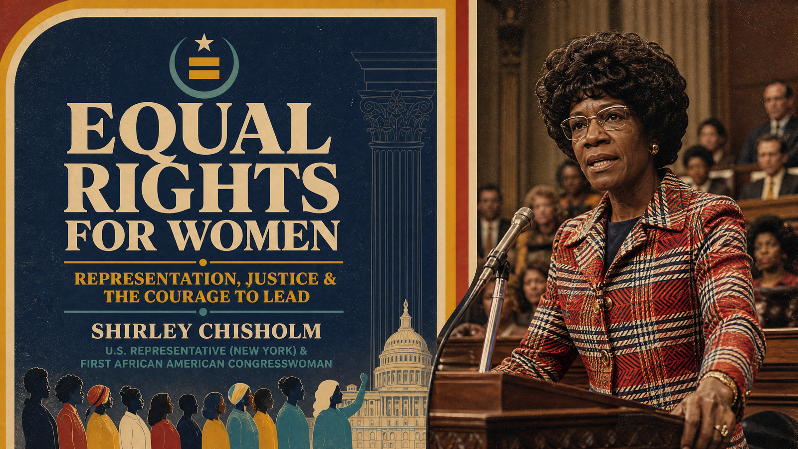 Equal Rights for Women delivered by Shirley Chisholm
