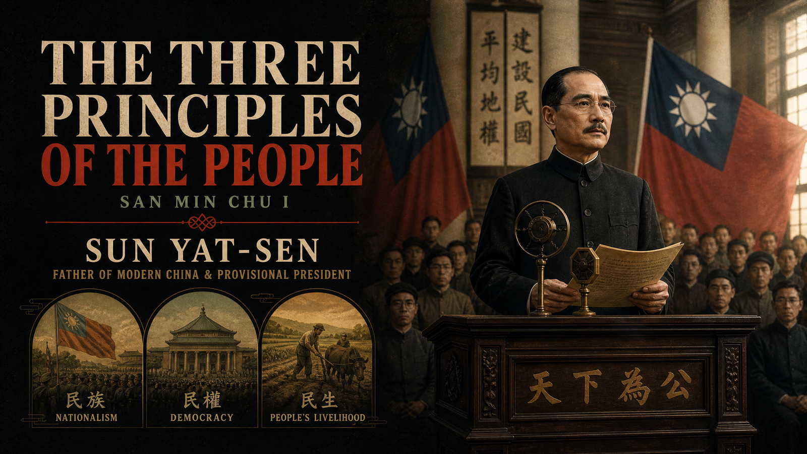 The Three Principles of the People (San Min Chu I) delivered by Sun Yat-sen