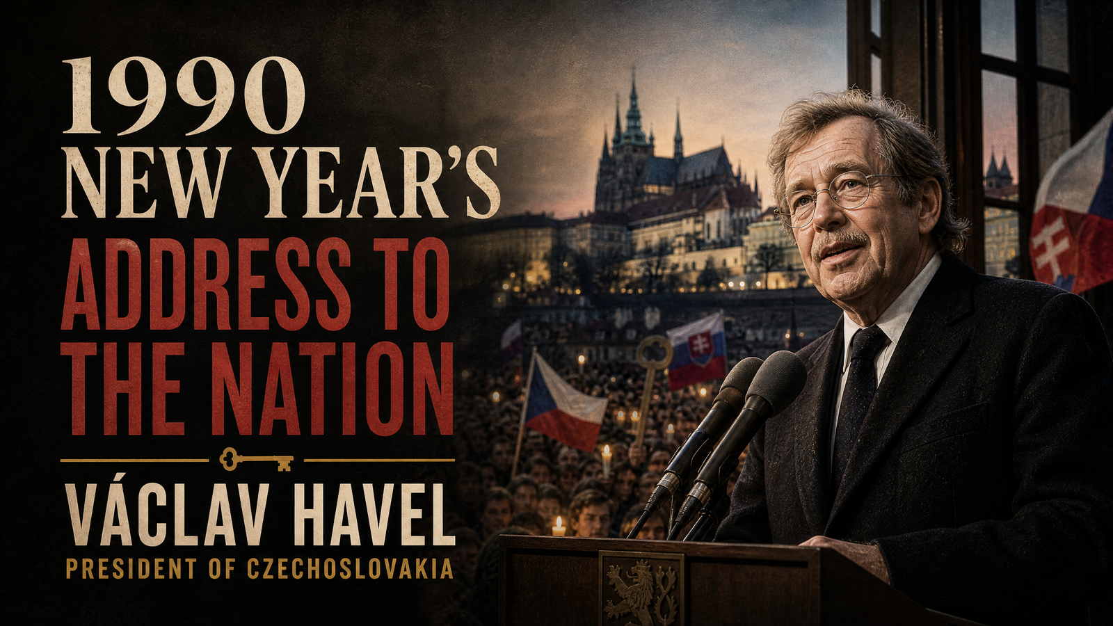 1990 New Year's Address to the Nation delivered by Václav Havel