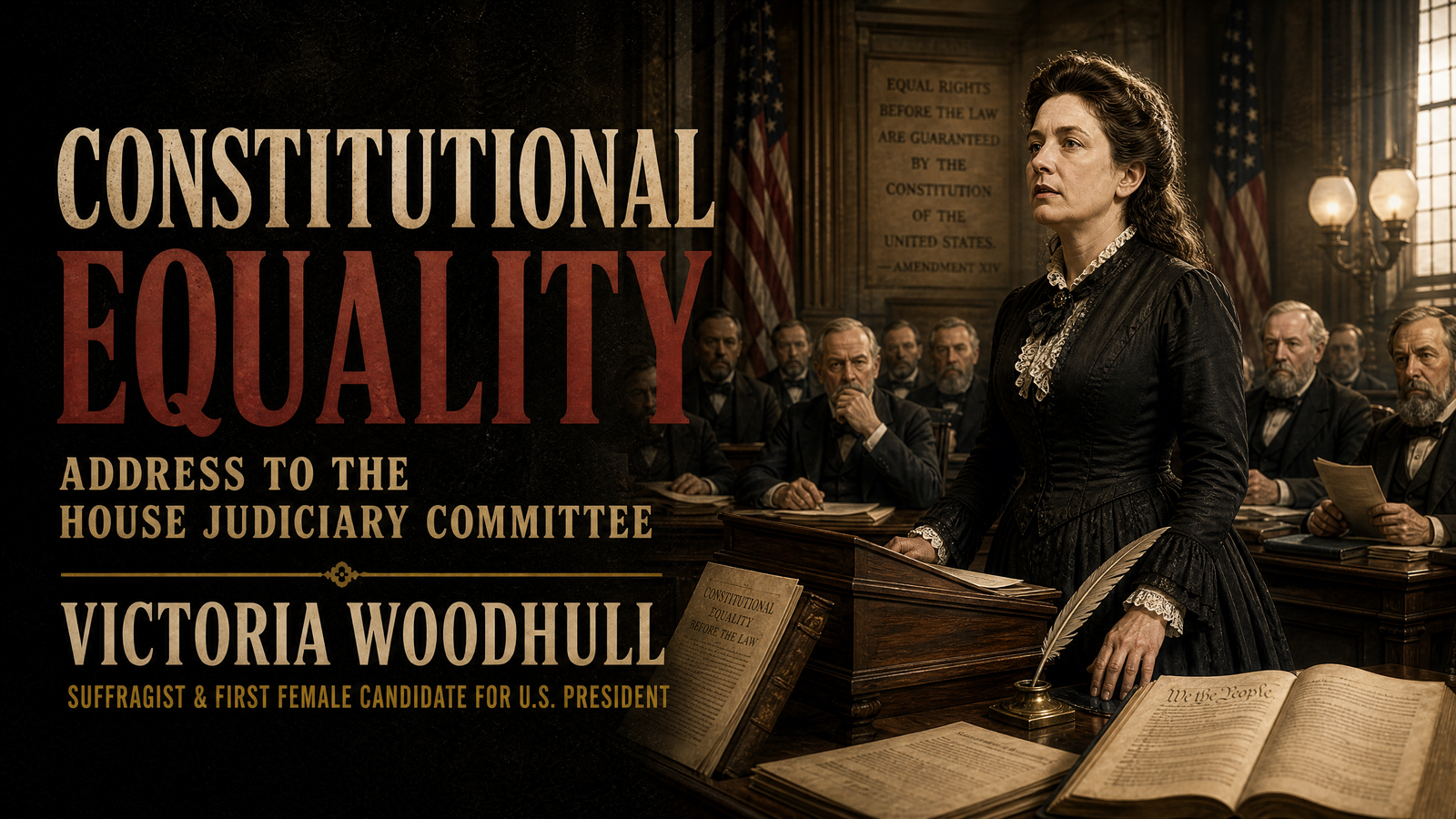 Constitutional Equality ('Address to the House Judiciary Committee') delivered by Victoria Woodhull