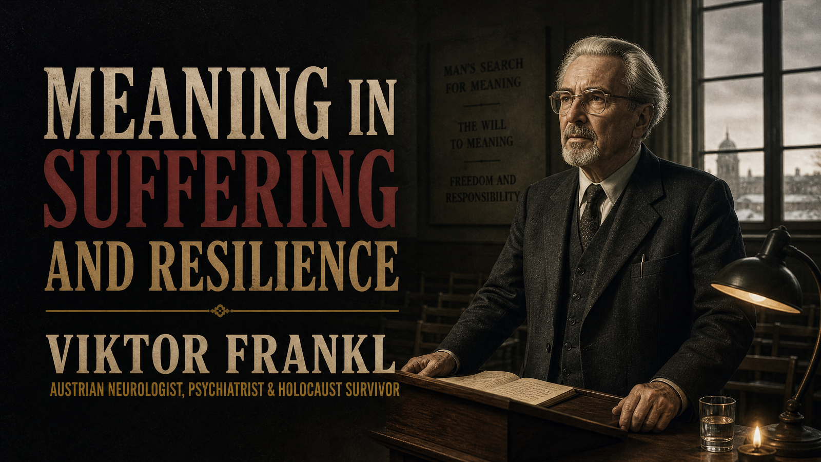 Meaning in Suffering and Resilience delivered by Viktor Frankl